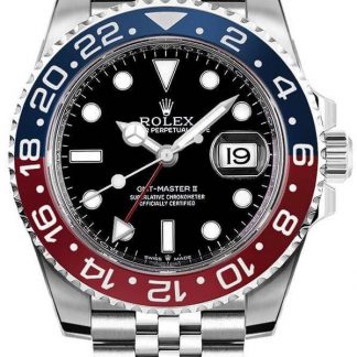 rolex gmt-master ii pepsi orologio di lusso da uomo 126710blro-0001